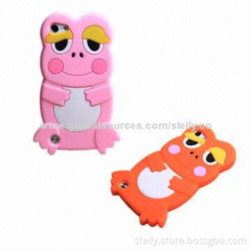 Lovely Frog Shape Silicone Case for iPod Touch 5, Available in Various Colors